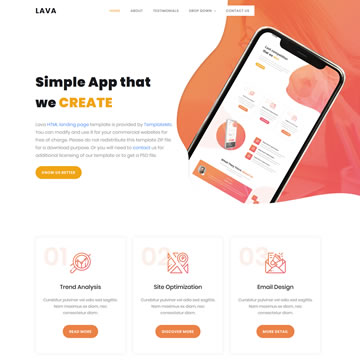 540 Lava Landing Page