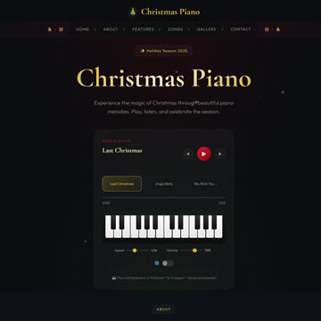 604 Christmas Piano
